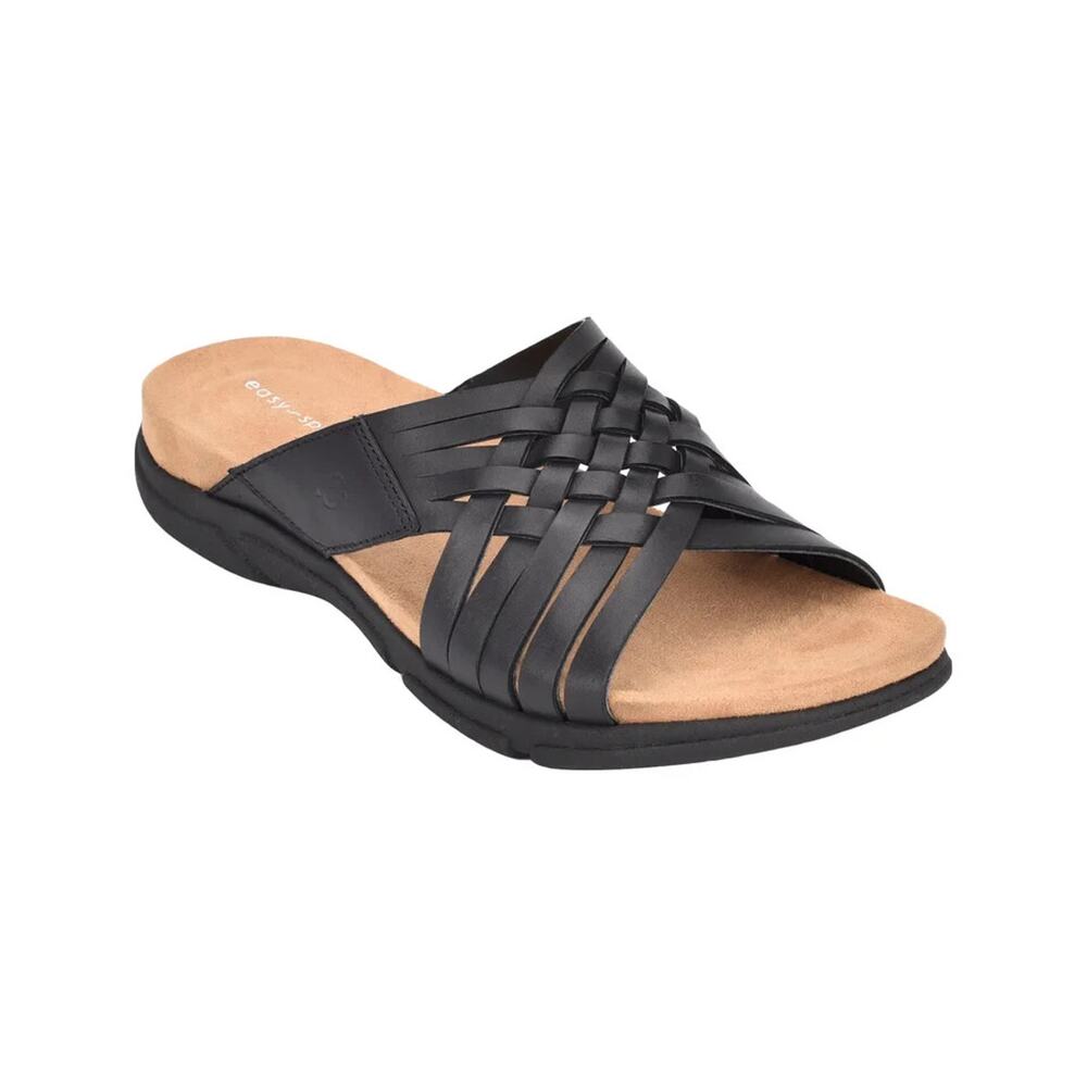 Easy Spirit Women's Meadow Slip On Sandals, Black Size 8.5M